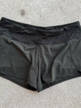lululemon athletica Olive Green Women's Athletic Shorts